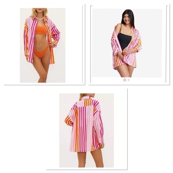 Beach Riot Alexa Sunset Stripe Shirt - Picture 2 of 6